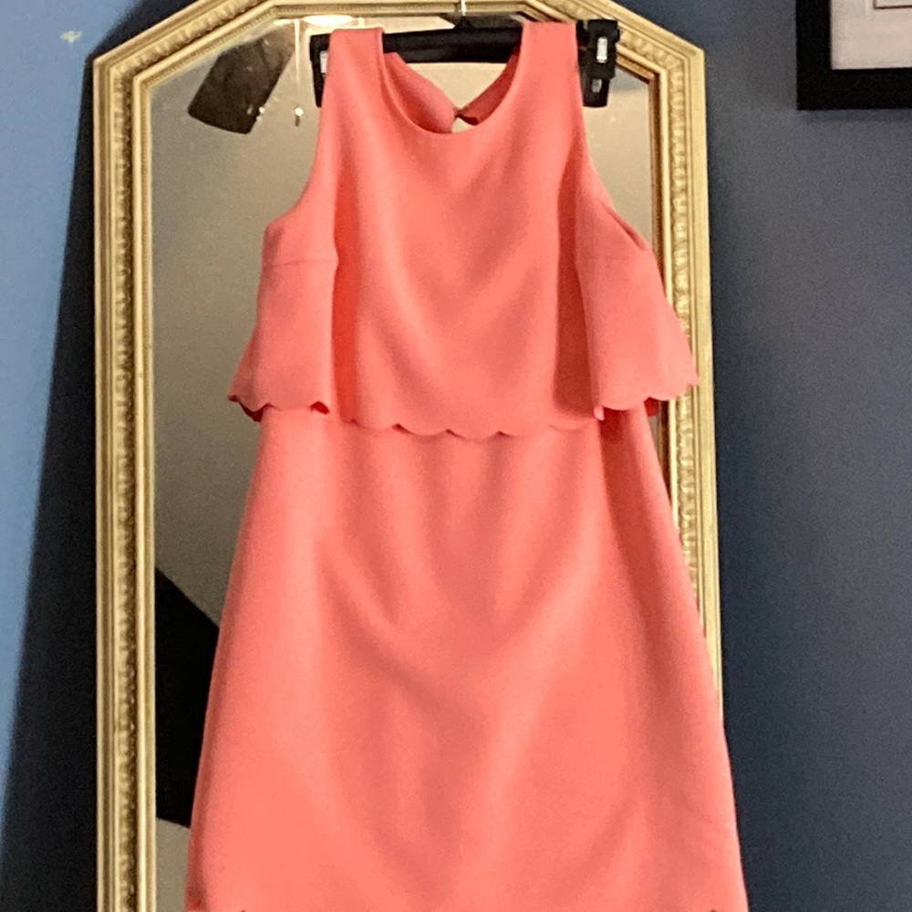 Pink loft open back dress